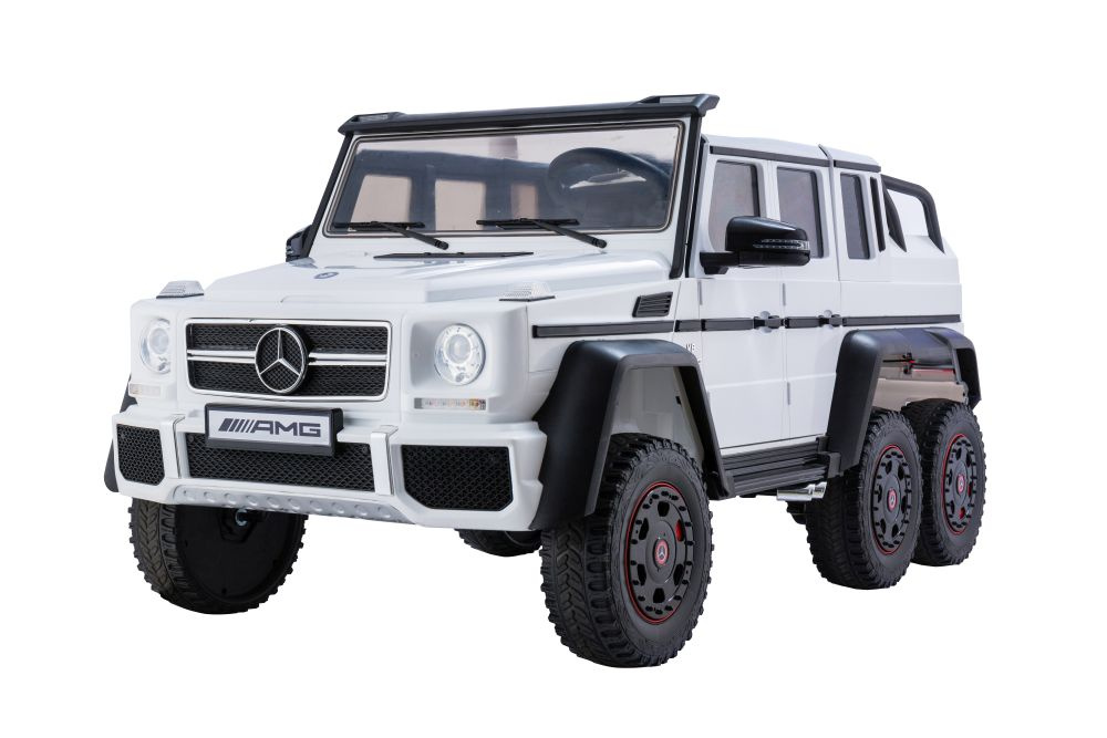 Dvivietis elektromobilis vaikams mercedes lean cars, baltas