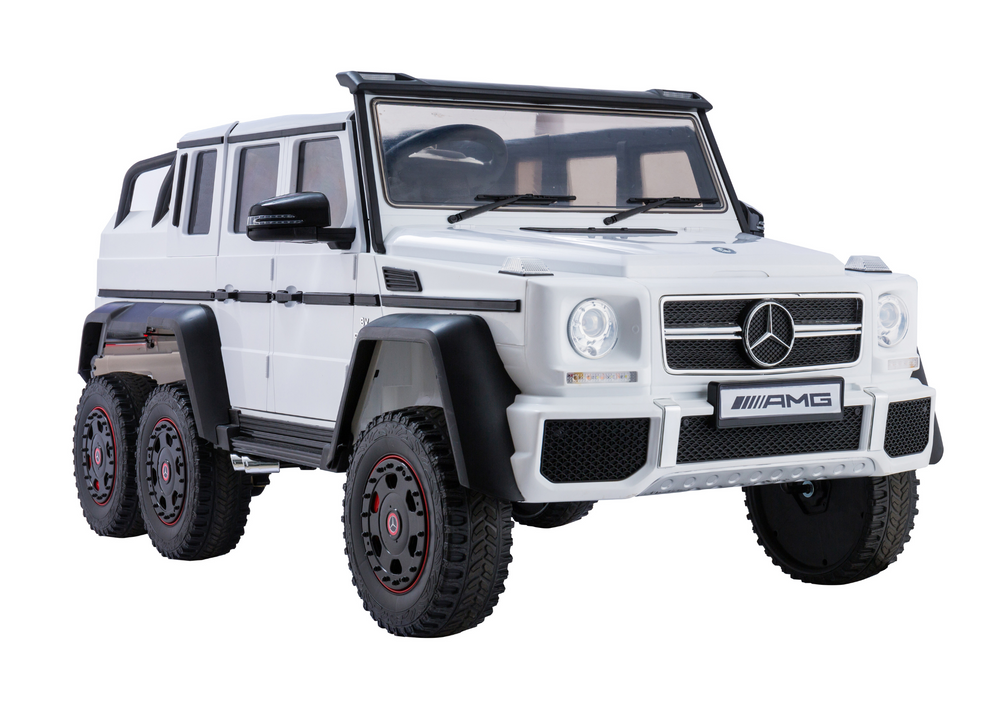 Dvivietis elektromobilis vaikams mercedes lean cars, baltas