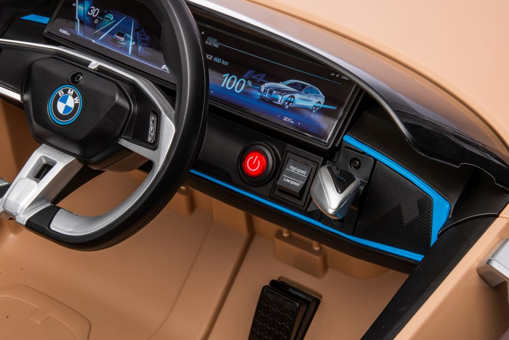 Akumuliatorinis automobilis vaikams bmw i4 golden 4x4