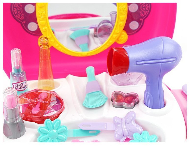 Žaislinis kosmetologės rinkinys Lean Toys, rožinis, 21d.