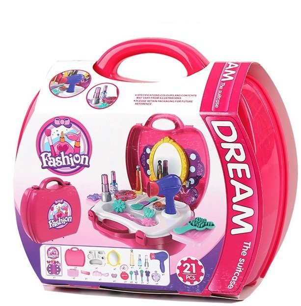 Žaislinis kosmetologės rinkinys Lean Toys, rožinis, 21d.