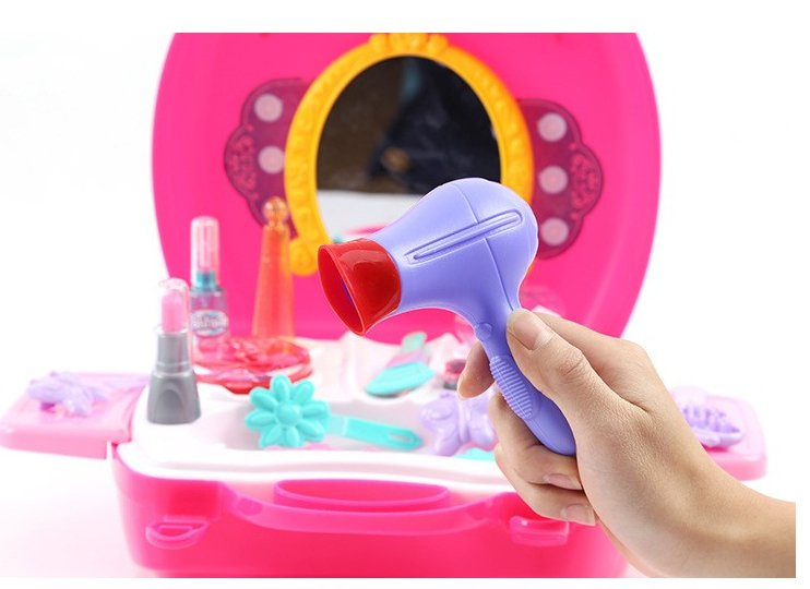 Žaislinis kosmetologės rinkinys Lean Toys, rožinis, 21d.
