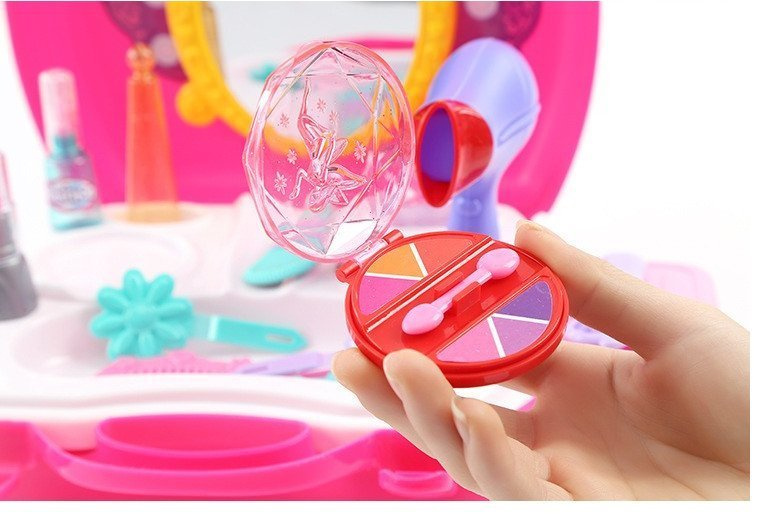 Žaislinis kosmetologės rinkinys Lean Toys, rožinis, 21d.