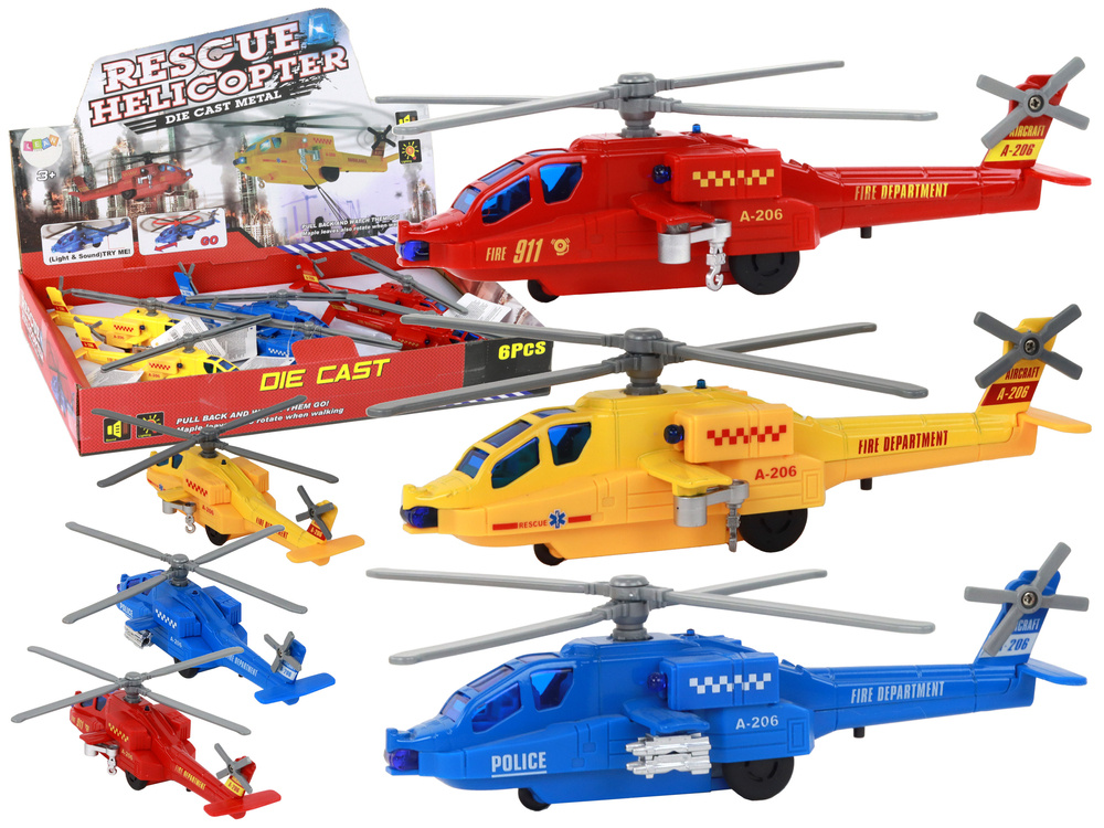 Žaislinis gelbėtojų malūnsparnis lean toys, 1 vnt.