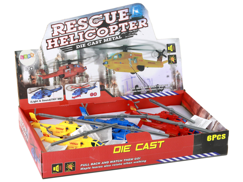 Žaislinis gelbėtojų malūnsparnis lean toys, 1 vnt.