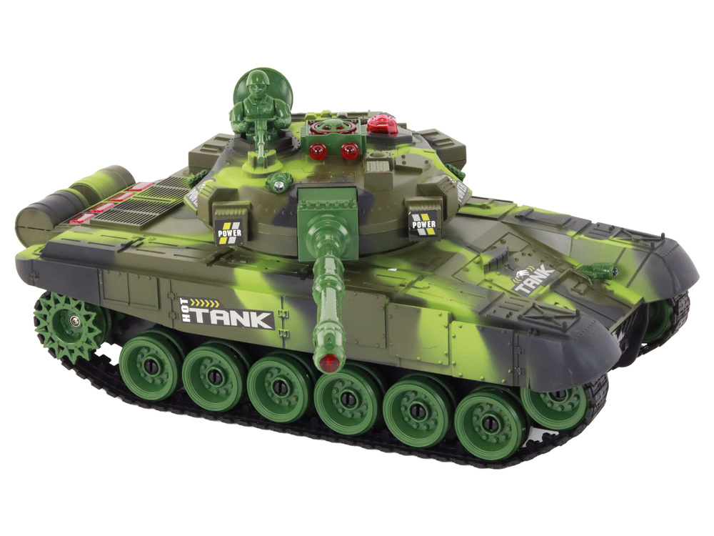 Nuotoliniu būdu valdomi tankai battle infrared lean toys