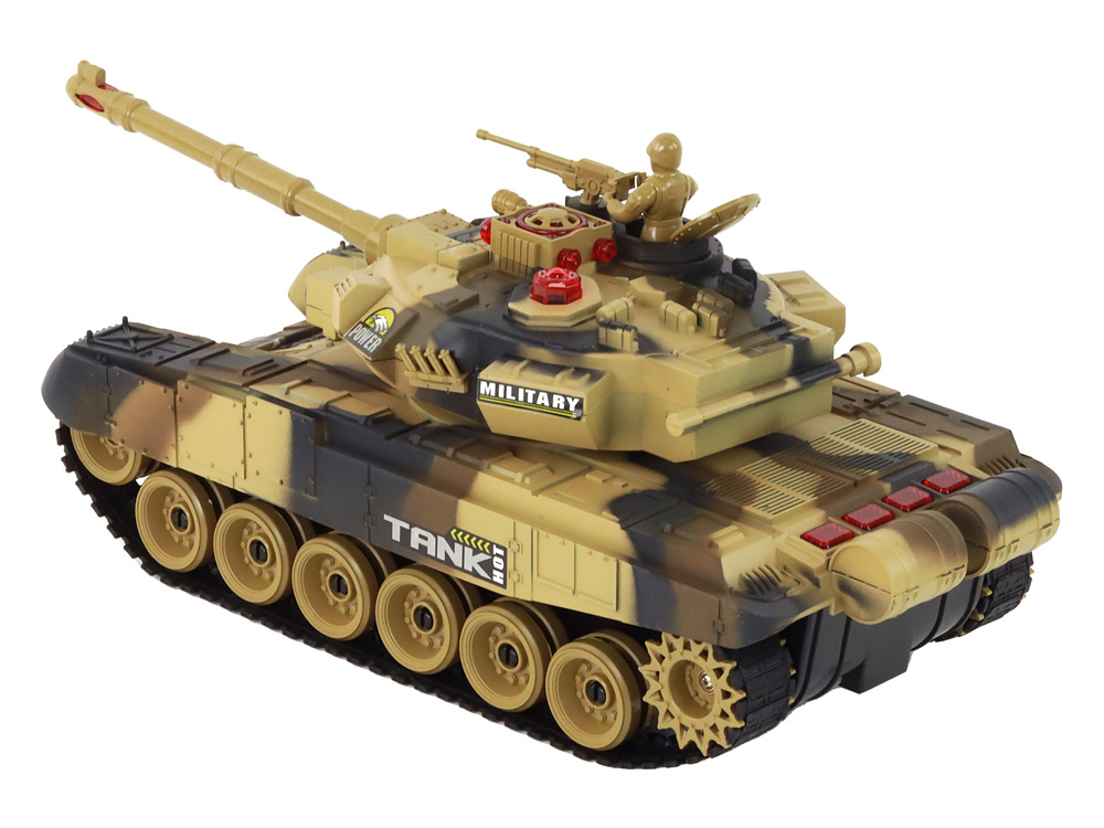 Nuotoliniu būdu valdomi tankai battle infrared lean toys