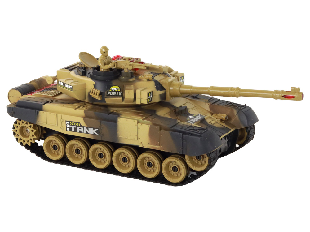 Nuotoliniu būdu valdomi tankai battle infrared lean toys