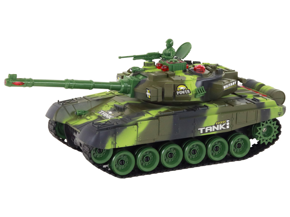 Nuotoliniu būdu valdomi tankai battle infrared lean toys