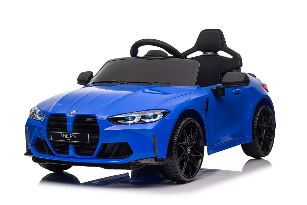 Vienvietis vaikiškas elektromobilis lean cars bmw m4, mėlynas