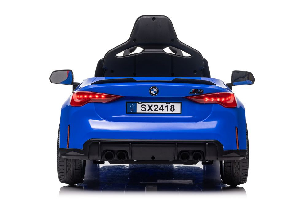 Vienvietis vaikiškas elektromobilis lean cars bmw m4, mėlynas