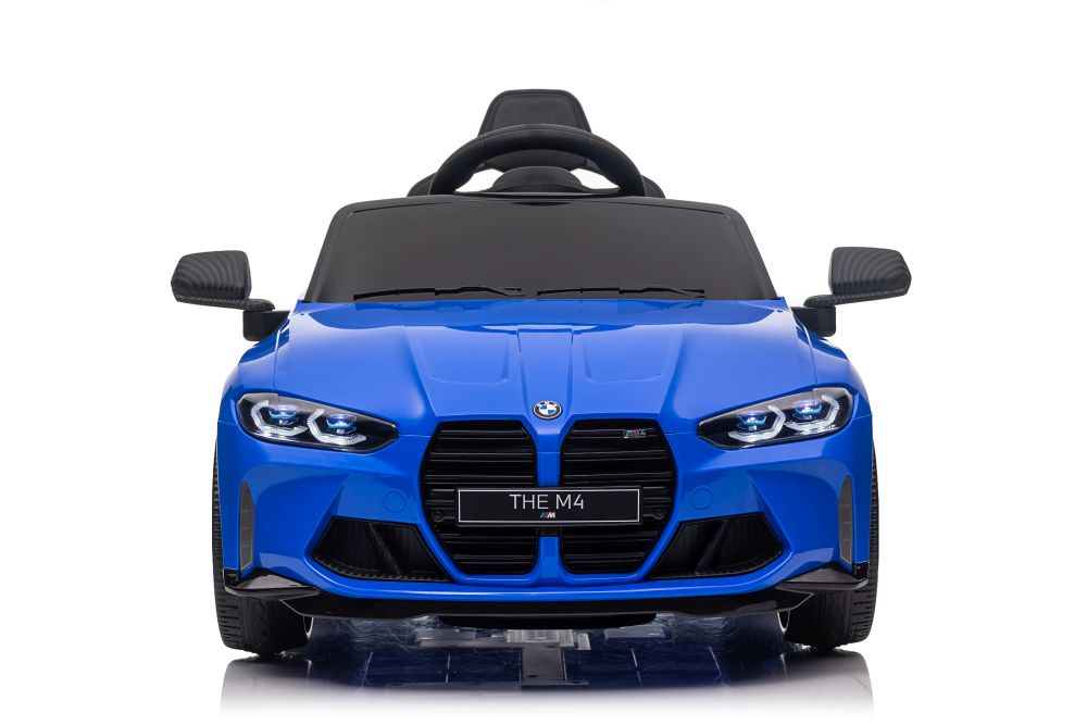 Vienvietis vaikiškas elektromobilis lean cars bmw m4, mėlynas