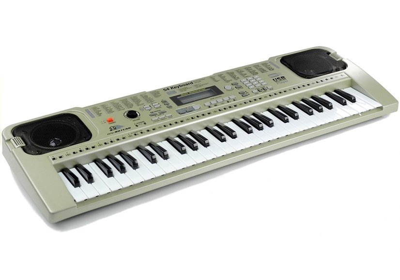 Vaikiškas sintezatorius su usb mikrofonu
