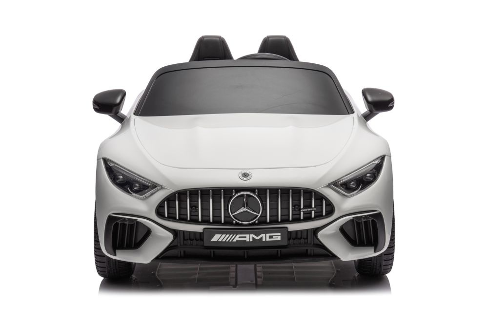 Dvivietis vaikiškas elektromobilis lean cars mercedes amg sl63, baltas