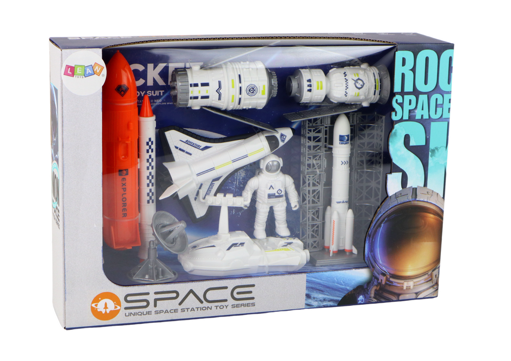 Erdvėlaivis rocket spaceship 8 dalių