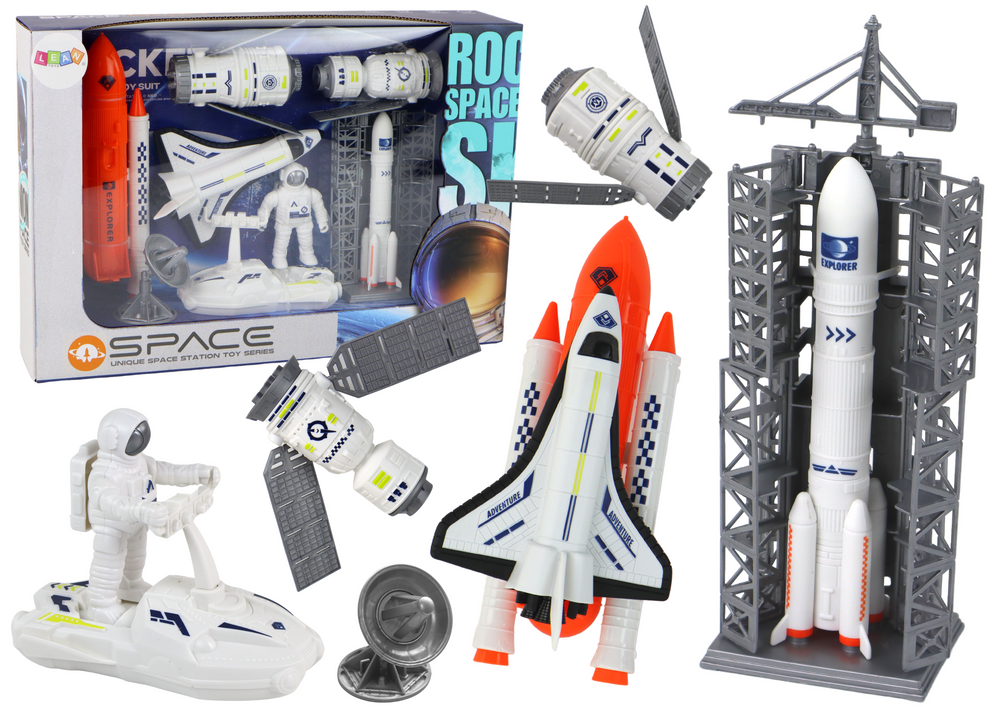 Erdvėlaivis rocket spaceship 8 dalių