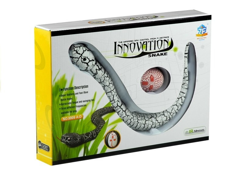 Nuotoliniu būdu valdoma gyvatė lean toys, balta