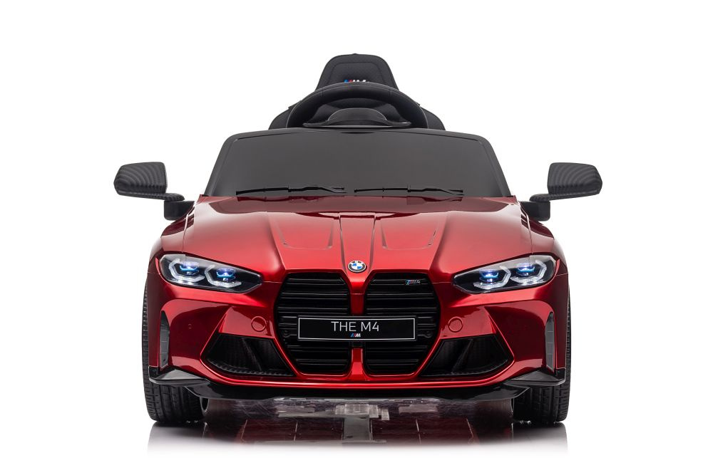 Vienvietis vaikiškas elektromobilis lean cars bmw m4, raudonas