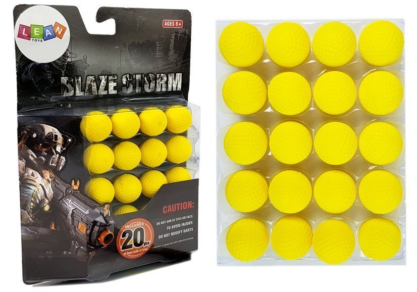 Rutulinio šautuvo kulkos lean toys, 20 vnt