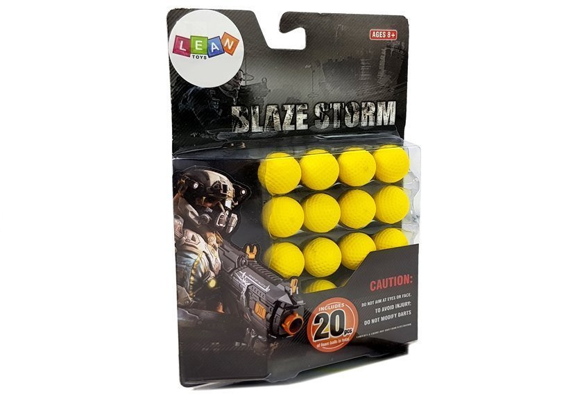 Rutulinio šautuvo kulkos lean toys, 20 vnt