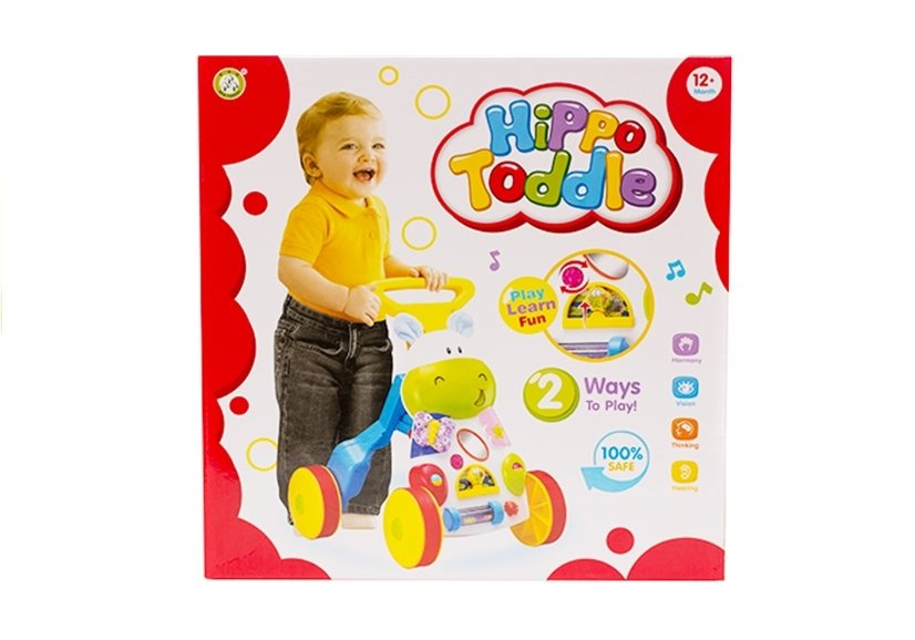 Stumiamas žaislas lean toys hippo