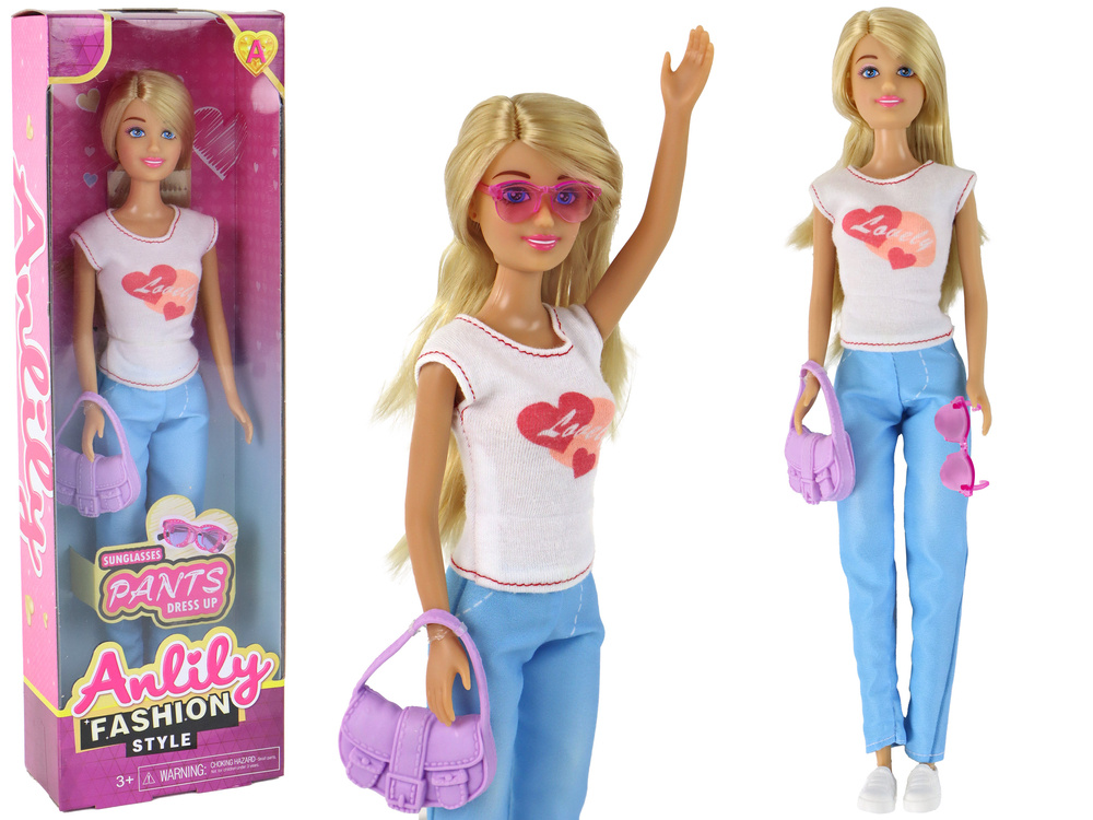 Lėlė anlily su priedais lean toys, 6 d.