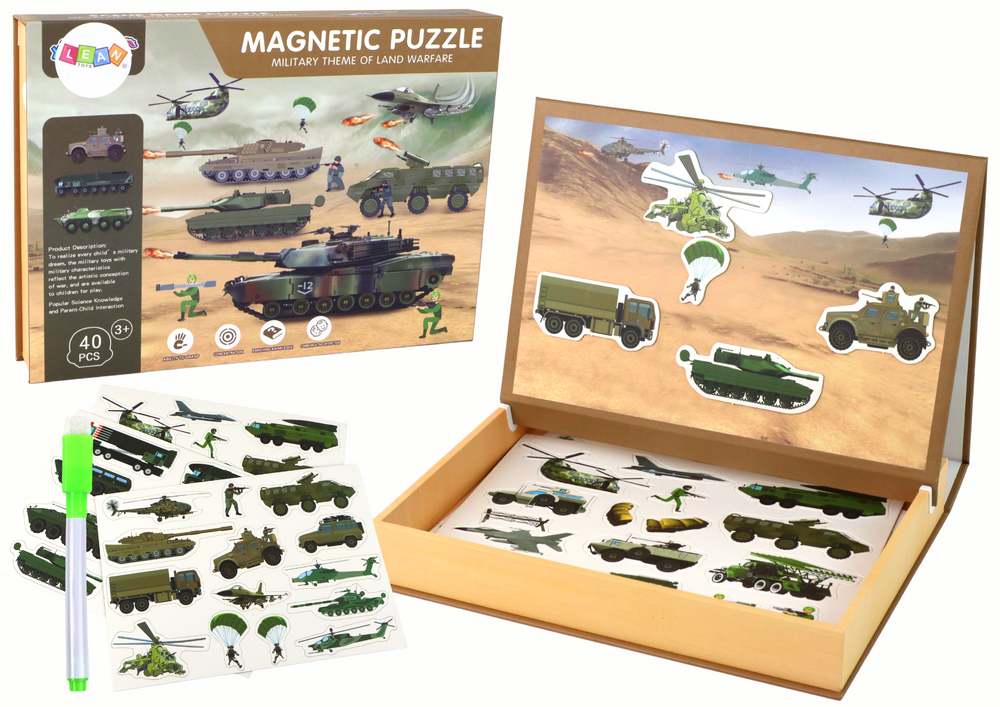 Magnetinė dėlionė lean toys