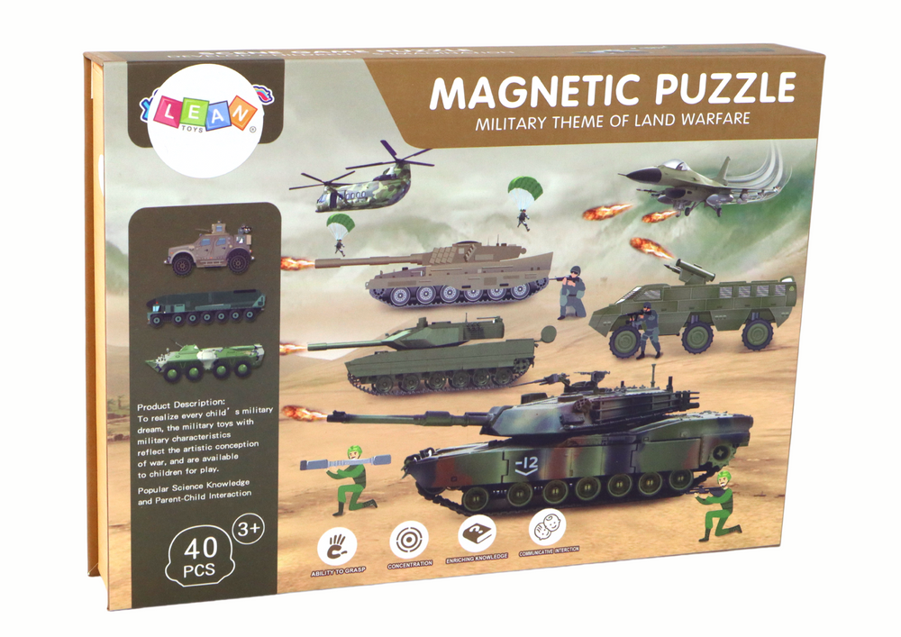 Magnetinė dėlionė lean toys
