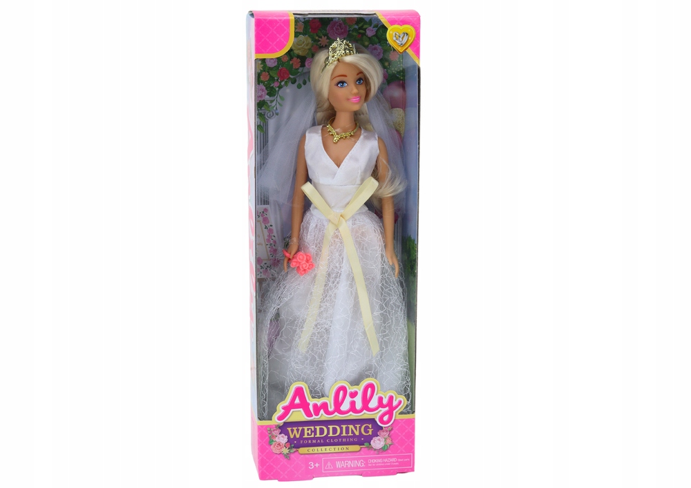 Anlily doll su vestuvine suknele