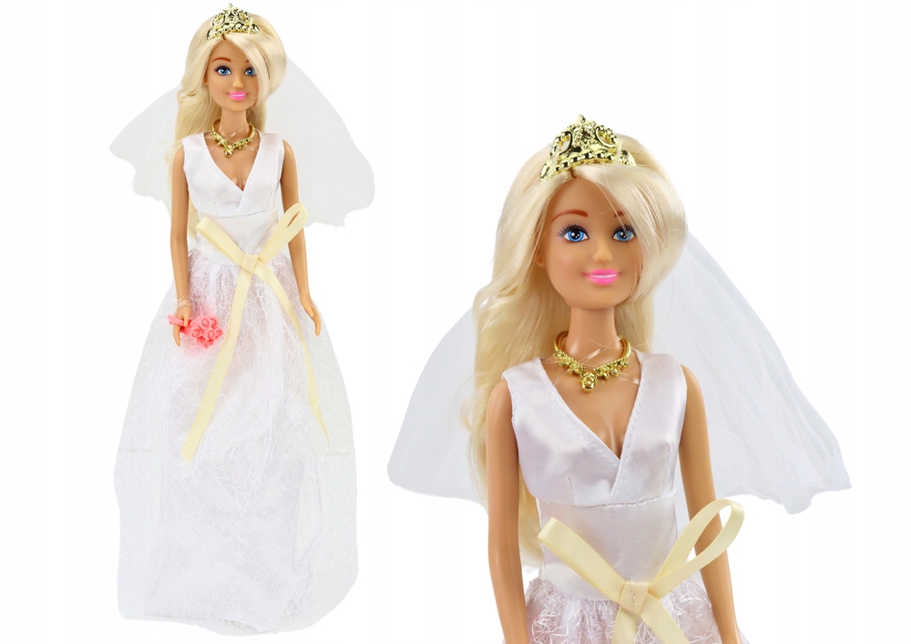 Anlily doll su vestuvine suknele