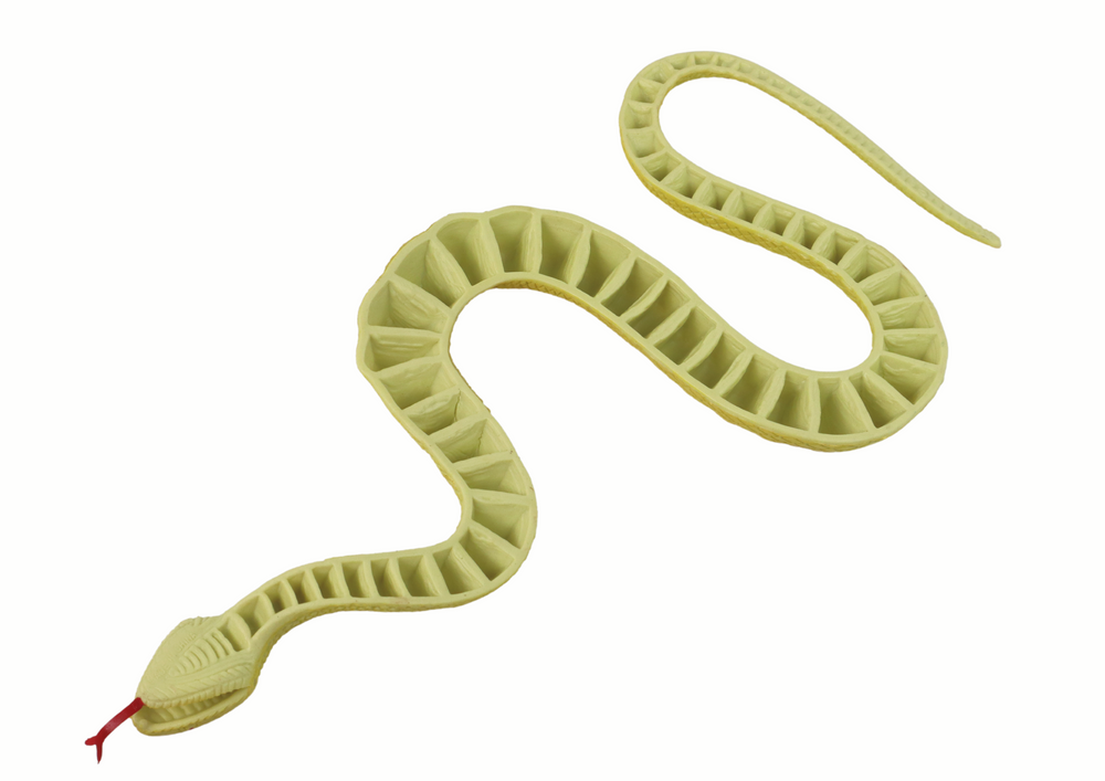 Guminė gyvatė lean toys, geltona