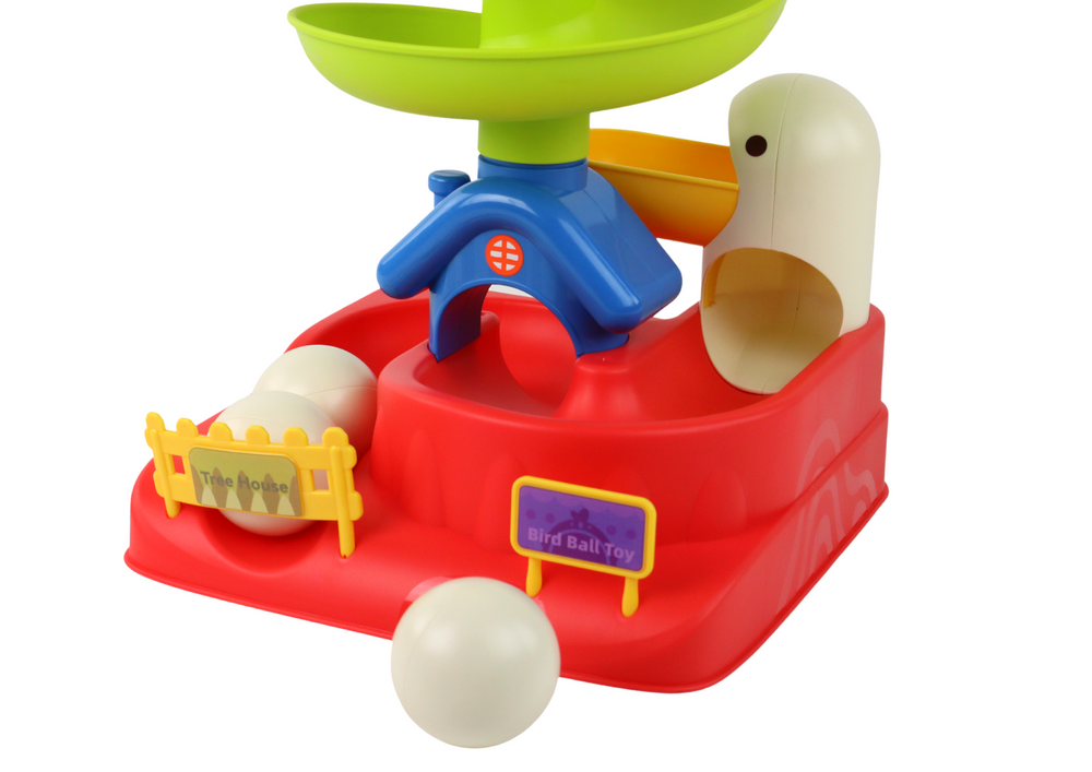 Sensorinis žaislas falling ball egg chicken slide
