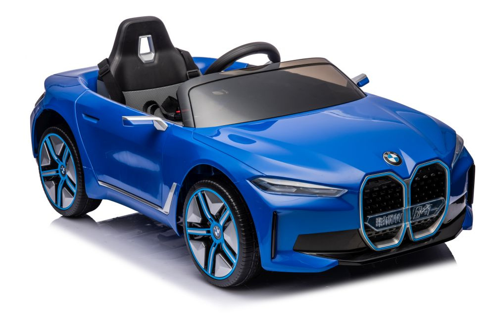 Elektrinis automobilis vaikams bmw i4 mėlynas 4x4