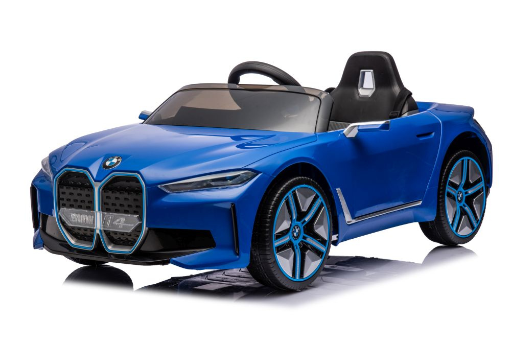Elektrinis automobilis vaikams bmw i4 mėlynas 4x4