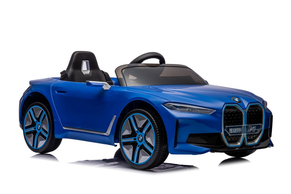 Elektrinis automobilis vaikams bmw i4 mėlynas 4x4