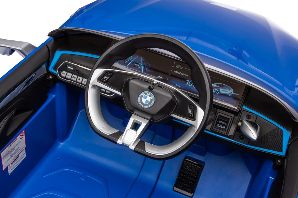 Elektrinis automobilis vaikams bmw i4 mėlynas 4x4