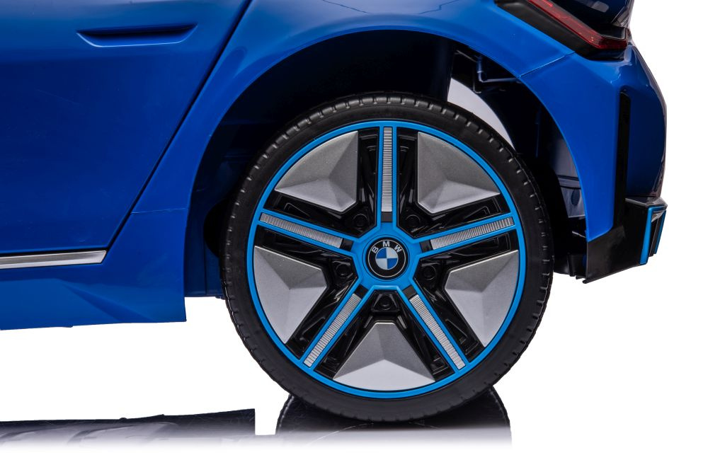 Elektrinis automobilis vaikams bmw i4 mėlynas 4x4