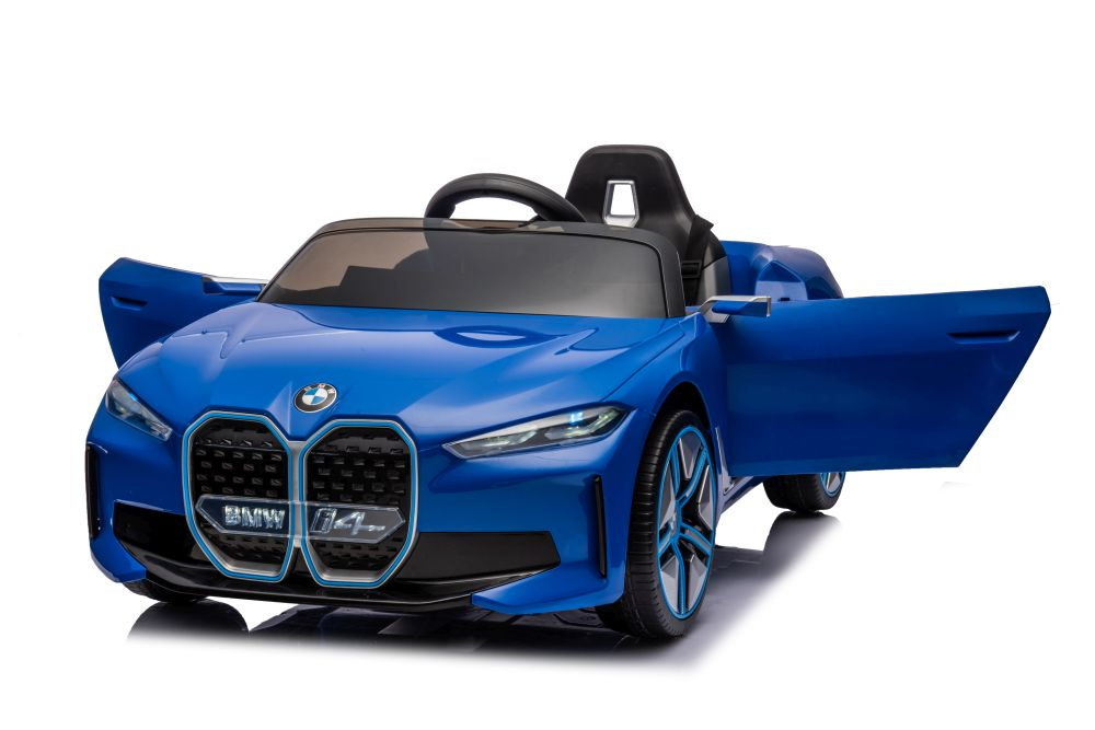 Elektrinis automobilis vaikams bmw i4 mėlynas 4x4