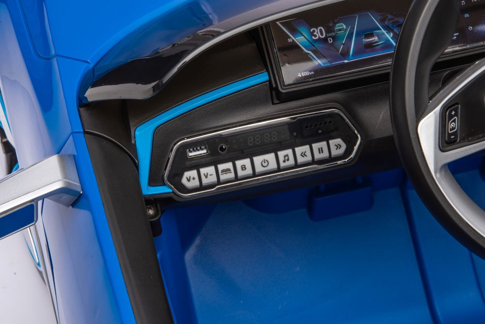Elektrinis automobilis vaikams bmw i4 mėlynas 4x4