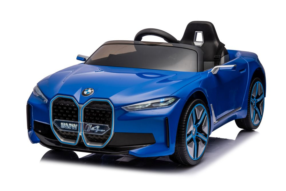 Elektrinis automobilis vaikams bmw i4 mėlynas 4x4