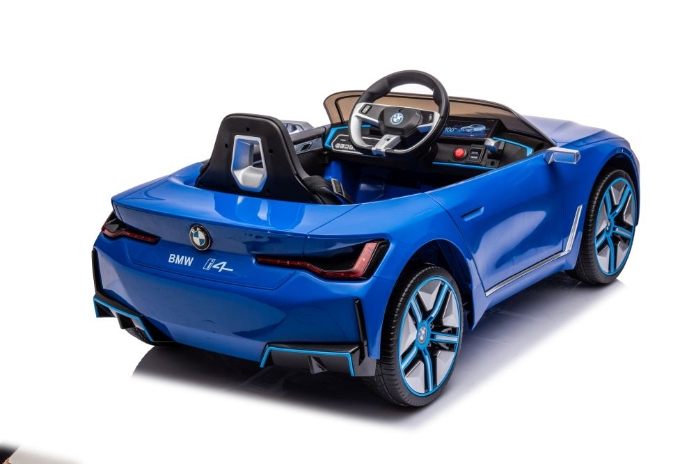 Elektrinis automobilis vaikams bmw i4 mėlynas 4x4