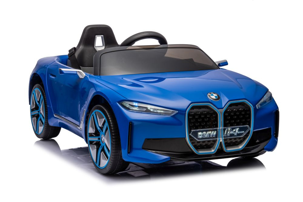 Elektrinis automobilis vaikams bmw i4 mėlynas 4x4