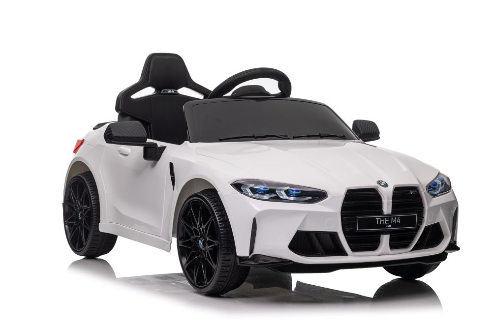 Vienvietis vaikiškas elektromobilis lean cars bmw m4, baltas