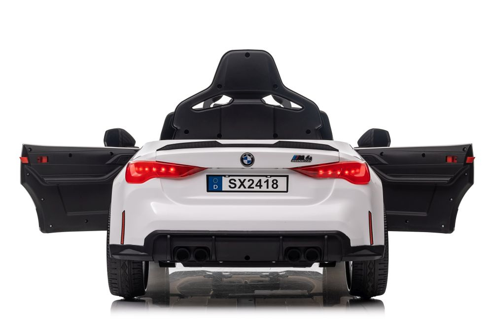 Vienvietis vaikiškas elektromobilis lean cars bmw m4, baltas