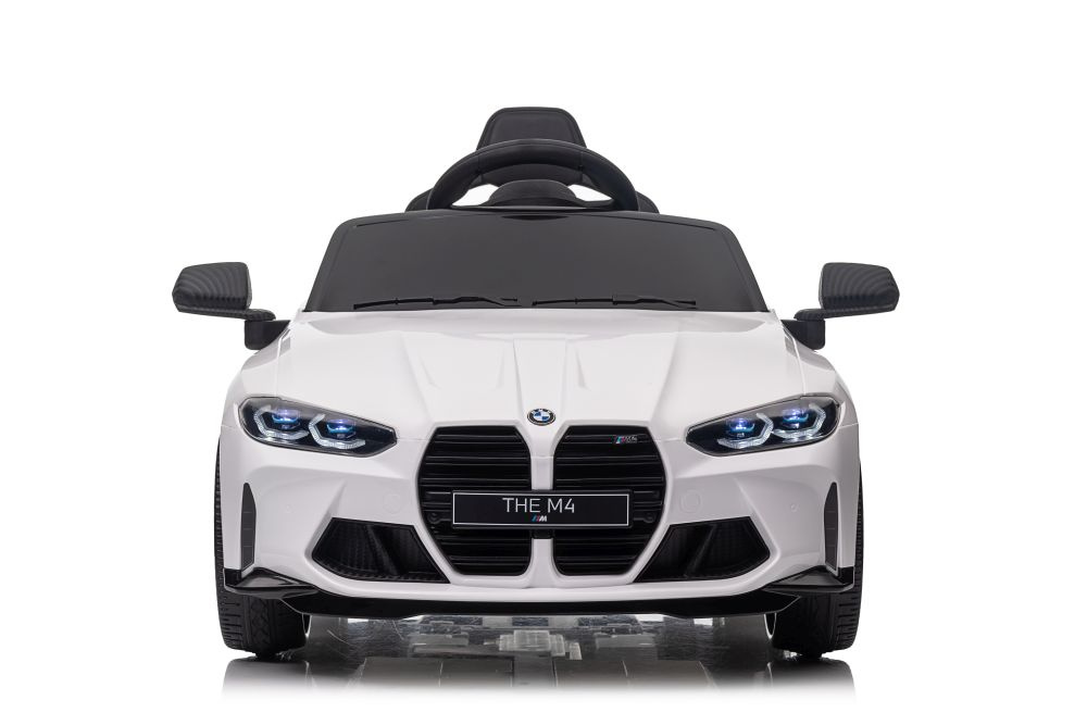 Vienvietis vaikiškas elektromobilis lean cars bmw m4, baltas