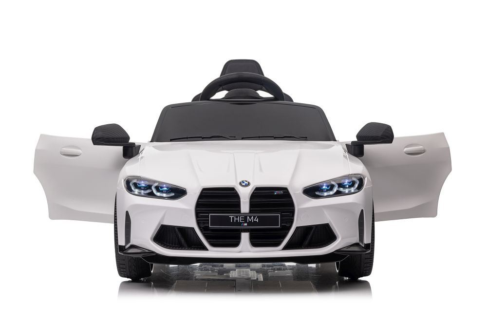 Vienvietis vaikiškas elektromobilis lean cars bmw m4, baltas