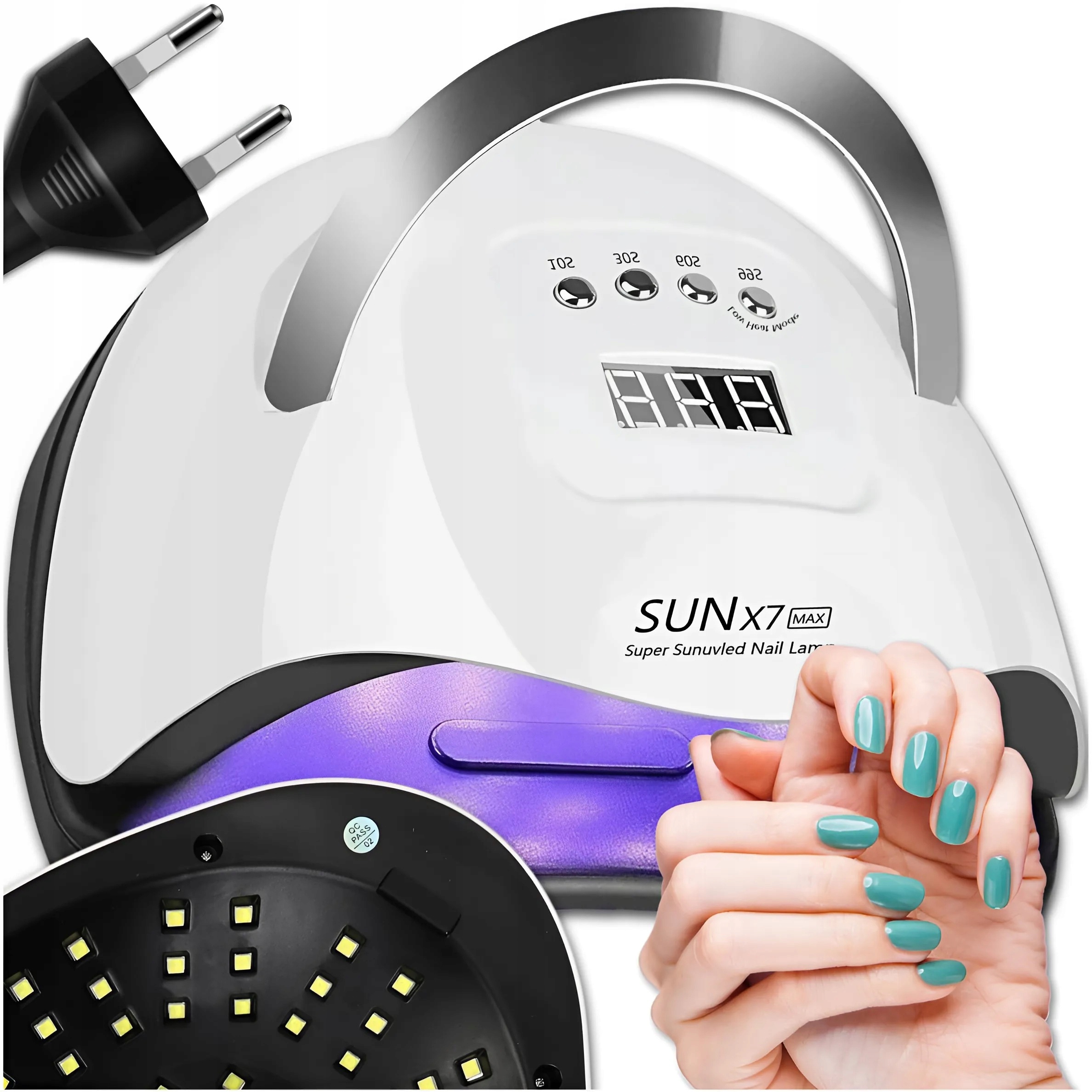 Nagų lempa x7 max uv/led 150w