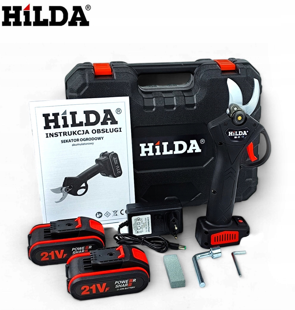 Akumuliatorinės genėjimo žirklės/sekatorius Hilda, 21V