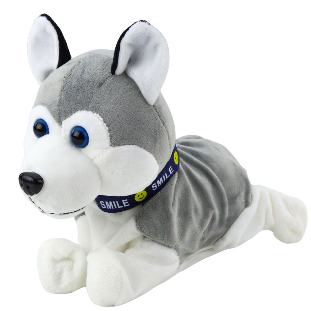 Interaktyvus pliušinis šuo husky su garsais ir judesiu, 22x22x11 cm