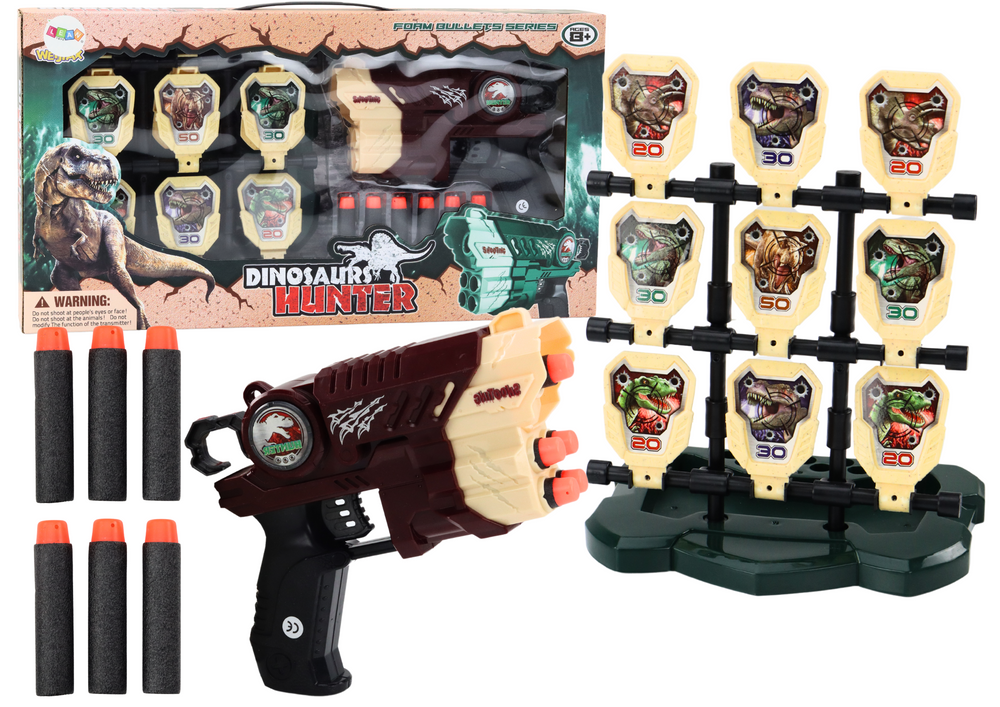 Žaislinis pistoletas su šoviniais lean toys